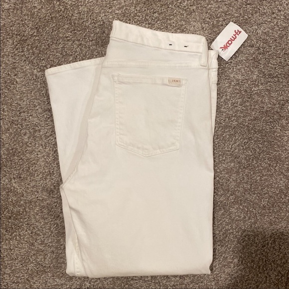 🎂🔥Jen7 (by 7 For All Mankind) - White Cropped Skinny Jeans - 14 - Picture 4 of 4